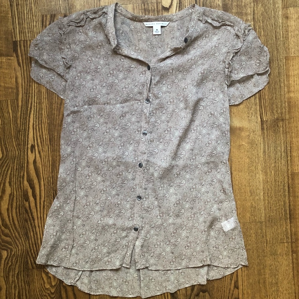 Banana Republic button down blouse & tank top NWOT